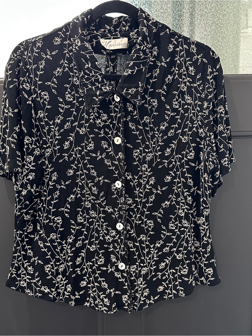 Dress Barn Leaf Print Dress Topper
